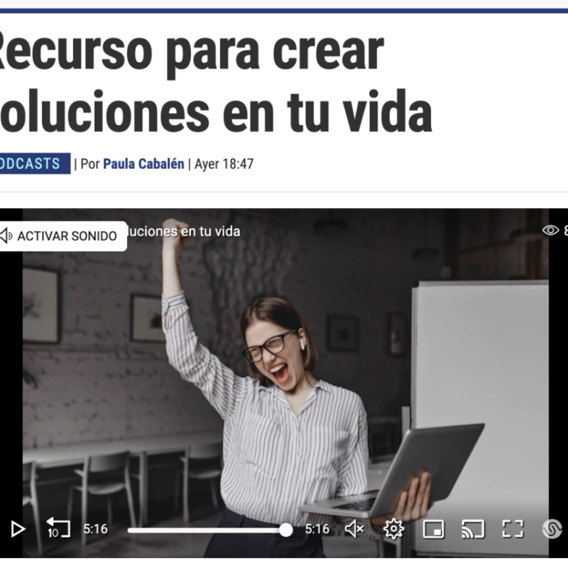 Recurso para crear soluciones en tu vida